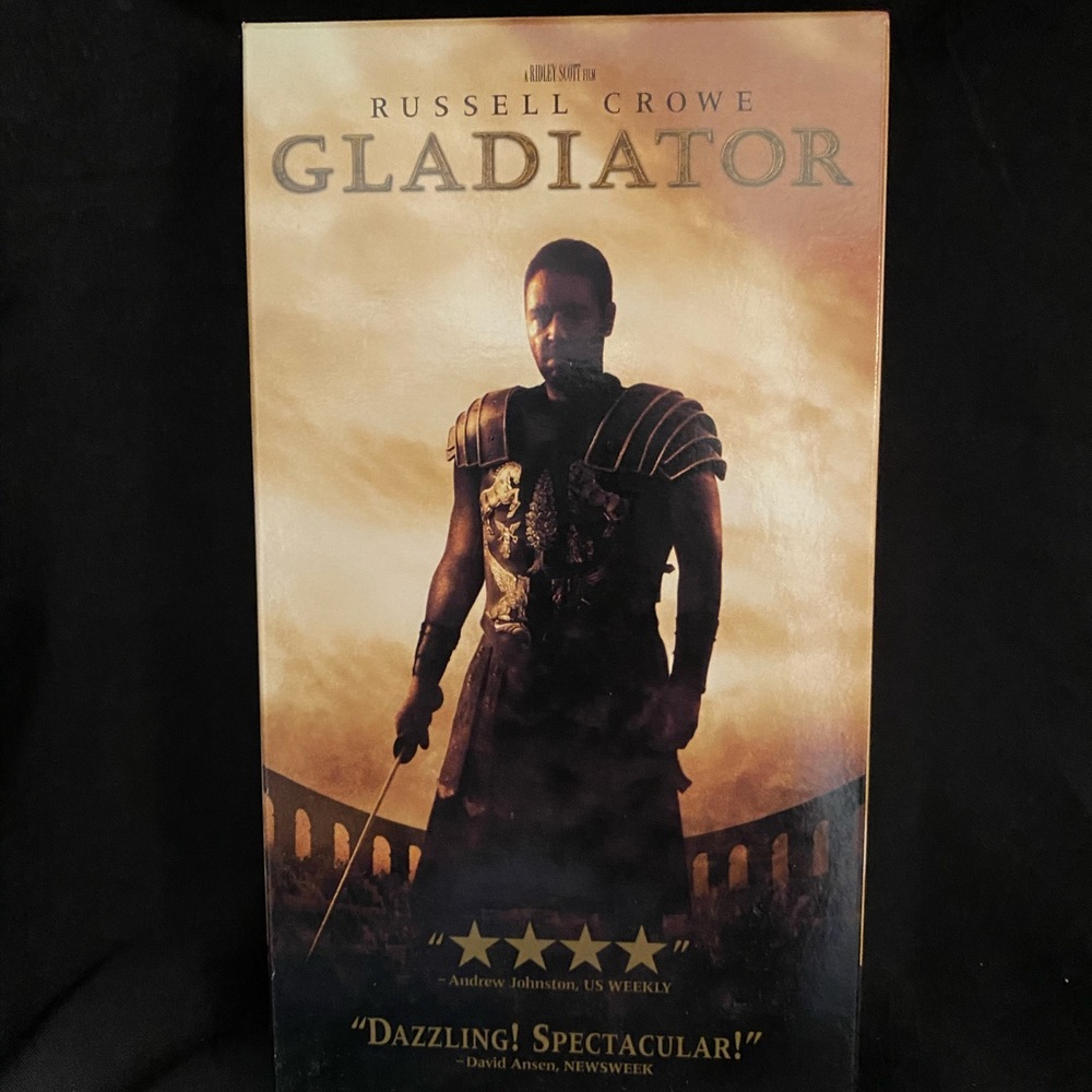 Gladiator Russell Crowe VHS
